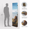Double-Sided African Elephants & Zebras Animals Canvas Room Divider, 4 Panels, 70" H x 63" L